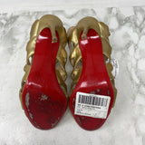 CHRISTIAN LOUBOUTIN WOMEN'S HEELS gold 38.5