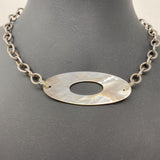WOMEN'S NECKLACE metal, mother of pearl