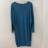 BRYN WALKER WOMEN'S DRESS teal M/L