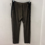 MALOKA WOMEN'S LEGGINGS dark taupe w/pattern L/L