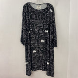 bread and butter WOMEN'S DRESS black white L/XL