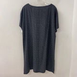 EILEEN FISHER WOMEN'S DRESS grey white L