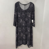 LIV by Habitat Clothes WOMEN'S DRESS black white dots XL