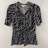 MICHAEL/Michael Kors WOMEN'S TOP black white M