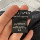 Lord & Taylor WOMEN'S CASHMERE grey M
