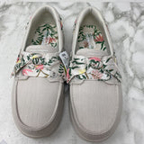 SKECHERS WOMEN'S FLATS grey floral 8