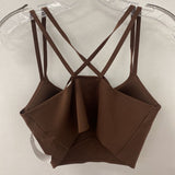 AERIE WOMEN'S ACTIVE BRA brown L