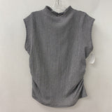 HALOGEN WOMEN'S TOP black white gingham XL