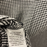 HALOGEN WOMEN'S TOP black white gingham XL