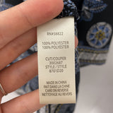 MAX STUDIO WOMEN'S BLOUSE/SHIRT black blue white print S