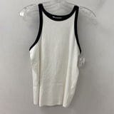 MANGO/MNG WOMEN'S TANK/CAMI white black L