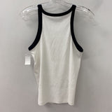 MANGO/MNG WOMEN'S TANK/CAMI white black L