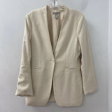 H&M WOMEN'S BLAZER/JACKET cream M