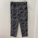 CAZZA ZACKS WOMEN'S PANTS black white floral & humming bird 14