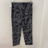 CAZZA ZACKS WOMEN'S PANTS black white floral & humming bird 14