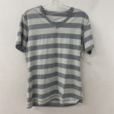 LULULEMON WOMEN'S T-SHIRT grey stripe M/L