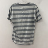 LULULEMON WOMEN'S T-SHIRT grey stripe M/L