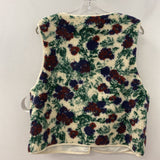 WOMEN'S TANK/CAMI cream purple red floral L