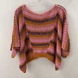 FREE PEOPLE WOMEN'S SWEATER pink orange XS