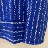 HABITAT clothes to live in WOMEN'S TOP blue white dot-stripes S
