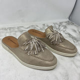 JOHNSTON & MURPHY WOMEN'S FOOTWEAR beige w/metallic 9