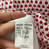 MOSCHINO JEANS WOMEN'S BLAZER/JACKET white red cherry print 12