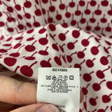 MOSCHINO JEANS WOMEN'S BLAZER/JACKET white red cherry print 12