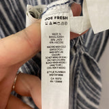 JOE FRESH WOMEN'S DRESS white grey stripe S
