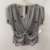 NAUGHTY WOMEN'S BLOUSE/SHIRT grey print 2
