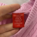 IZOD WOMEN'S SWEATER pink L