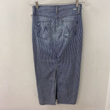 MOTHER WOMEN'S SKIRT navy white stripe S