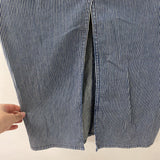 MOTHER WOMEN'S SKIRT navy white stripe S