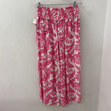 Carribean Joe WOMEN'S PANTS pink white tropical L