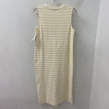EVER NEW melbourne WOMEN'S DRESS cream stripe S