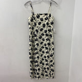 GAP WOMEN'S DRESS cream black floral S