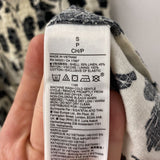 GAP WOMEN'S DRESS cream black floral S