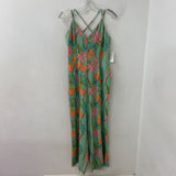 Molly Bracken WOMEN'S JUMPSUIT frosted mint multi floral S