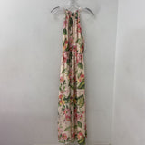 H&M WOMEN'S DRESS pink multi floral S