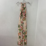 H&M WOMEN'S DRESS pink multi floral S