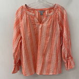 TOMMY BAHAMA WOMEN'S BLOUSE/SHIRT white coral stripe XS