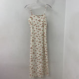 JAPNA WOMEN'S DRESS white red-flowers M