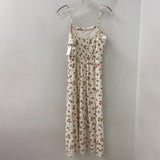 JAPNA WOMEN'S DRESS white red-flowers M