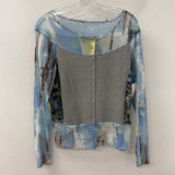TRICOTTO WOMEN'S TOP stripes & paisley M