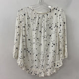 GAP WOMEN'S BLOUSE/SHIRT white black stars S
