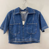 ZARA WOMEN'S BLOUSE/SHIRT blue S