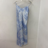 ABERCROMBIE & FITCH WOMEN'S DRESS white blue M
