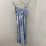 ABERCROMBIE & FITCH WOMEN'S DRESS white blue M
