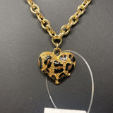 GUESS WOMEN'S NECKLACE gold leopard
