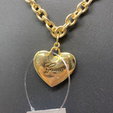GUESS WOMEN'S NECKLACE gold leopard