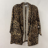 bar III WOMEN'S PLUS TOP leopard 1X